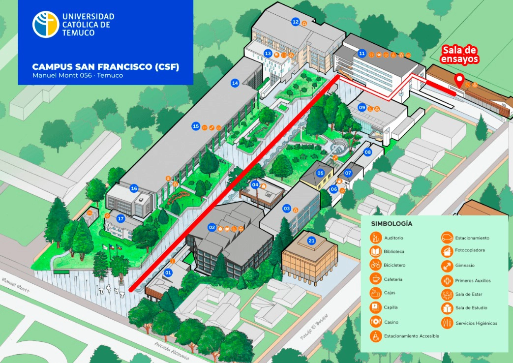 Sala de ensayos UC Temuco