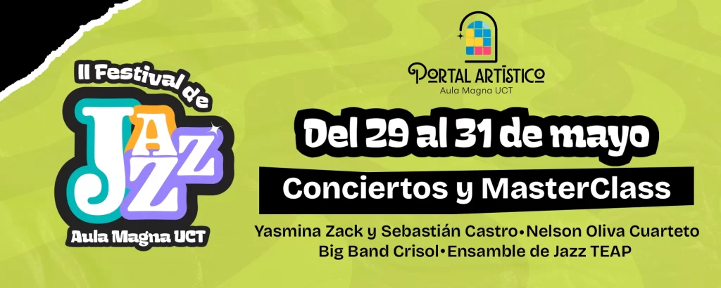 Banner con la información del festival