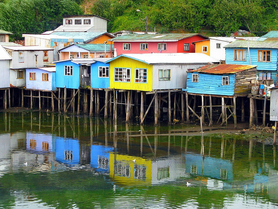 fotografía de lso palafitos de Chiloé