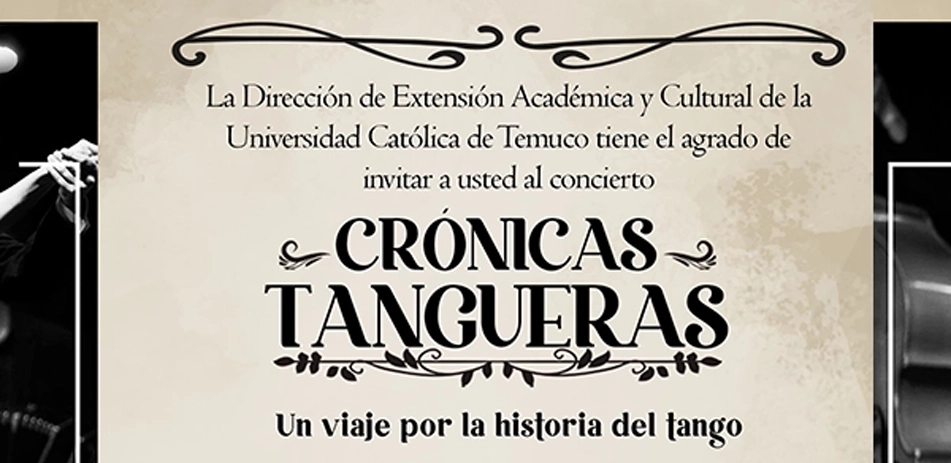 Concierto Crónicas Tangueras, un viaje por la historia del tango. Música, baile, relatos y canto.